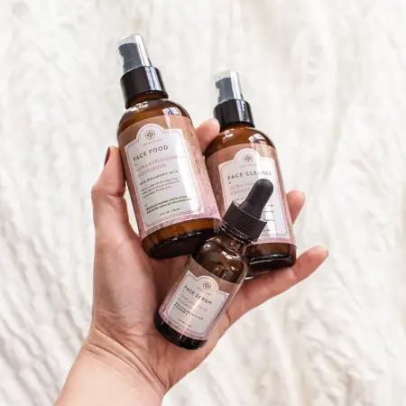 DERMAGLOVE's Face Food Combo. Ideal for winter skin protection.