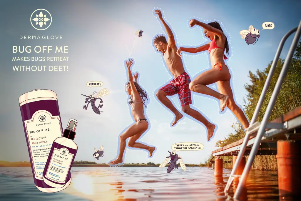 Jumping into lake Bug Off Me