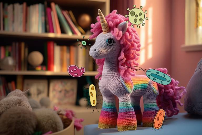 Unicorn and Germs. How alcohol based sanitizers aren't the best solution.